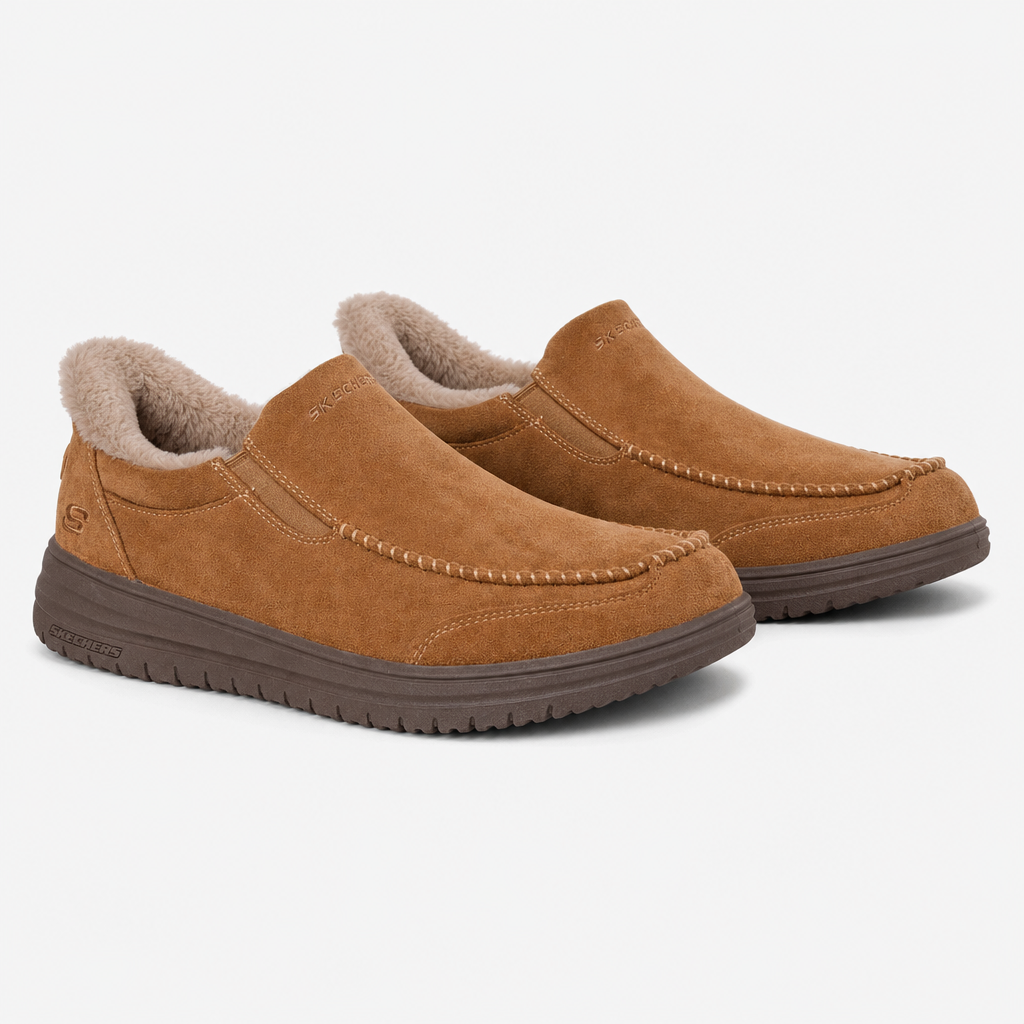 Skechers MURETTE - SCOFIELD Mens Full Slippers Chestnut