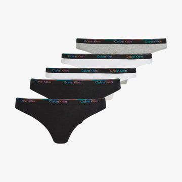 Calvin Klein ICON LOGO 5 Pack Womens Bikini Briefs Multicoloured