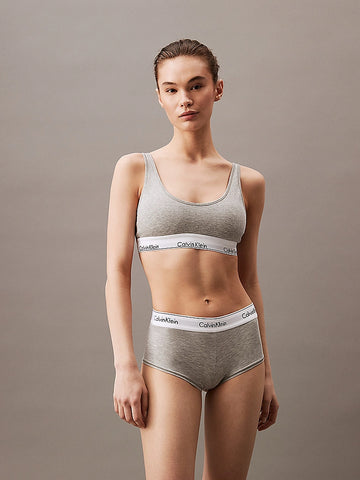 Calvin Klein MODERN COTTON High Waisted Boxers Womens Grey Heather
