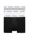 Calvin Klein TRUNK 3 Pack Mens Cotton Stretch Underwear Black/White/Grey Heather