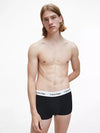 Calvin Klein TRUNK 3 Pack Mens Cotton Stretch Underwear Black/White/Grey Heather