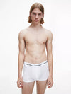 Calvin Klein TRUNK 3 Pack Mens Cotton Stretch Underwear Black/White/Grey Heather