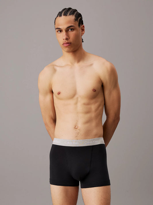Calvin Klein COTTON STRETCH Mens 3 Pack Trunks Black