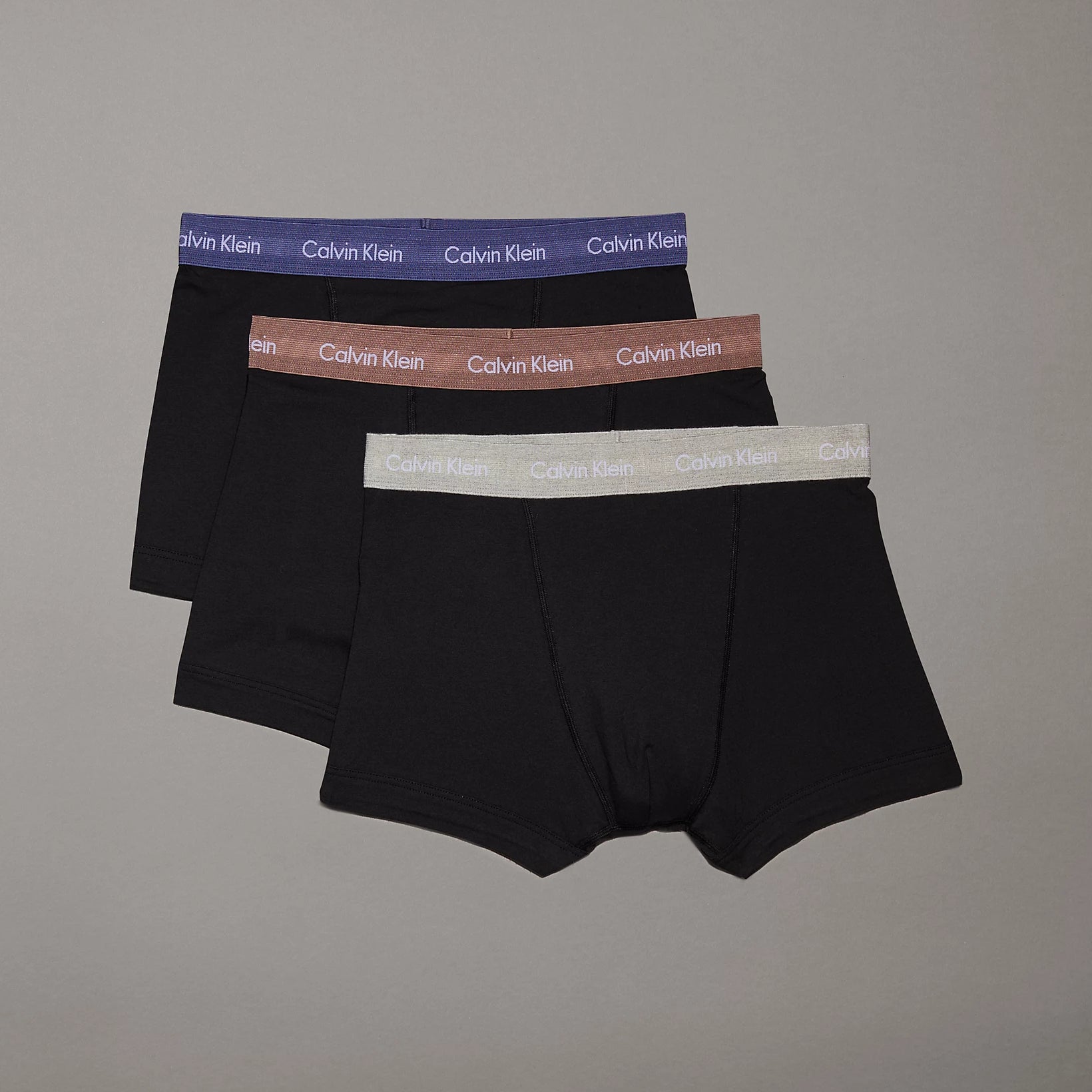 Calvin Klein COTTON STRETCH Mens 3 Pack Trunks Black