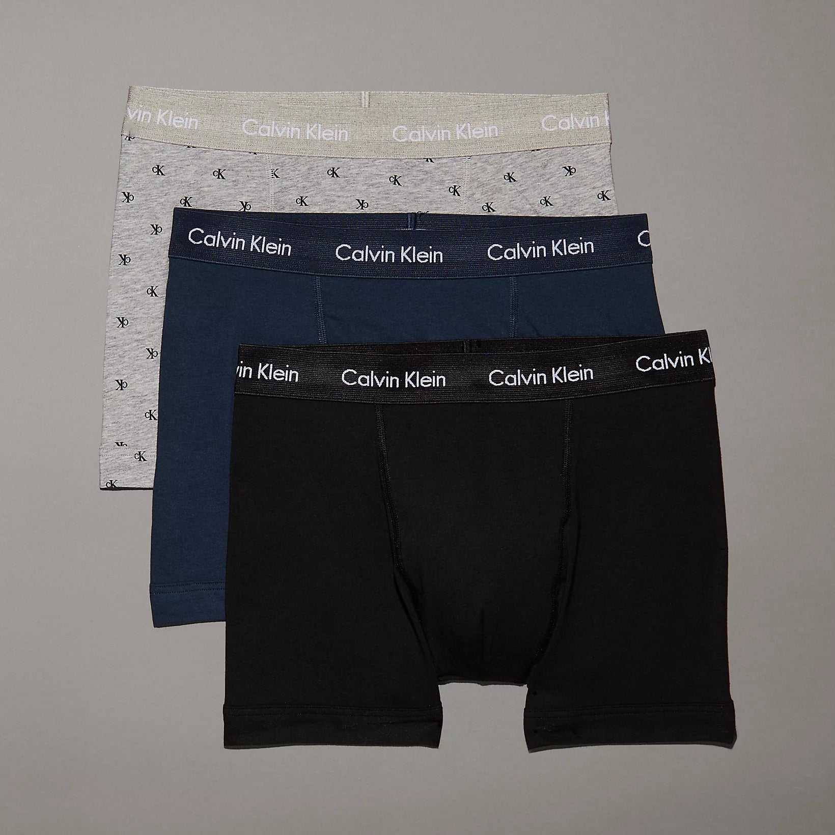 Calvin Klein COTTON STRETCH Mens 3 Pack Trunks Multicoloured