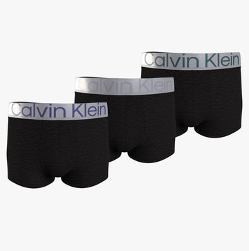 Calvin Klein 3 Pack Mens Trunks Multicolour Bands
