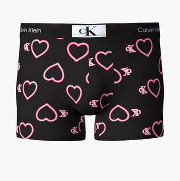 Calvin Klein Mens Heart Trunks Black