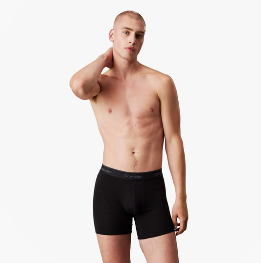 Calvin Klein ICON MODAL MESH 3 Pack Mens Boxer Briefs Multicoloured