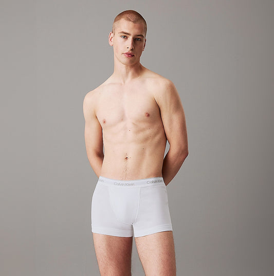 Calvin Klein COTTON CLASSICS Mens 3 Pack Trunks Multicoloured