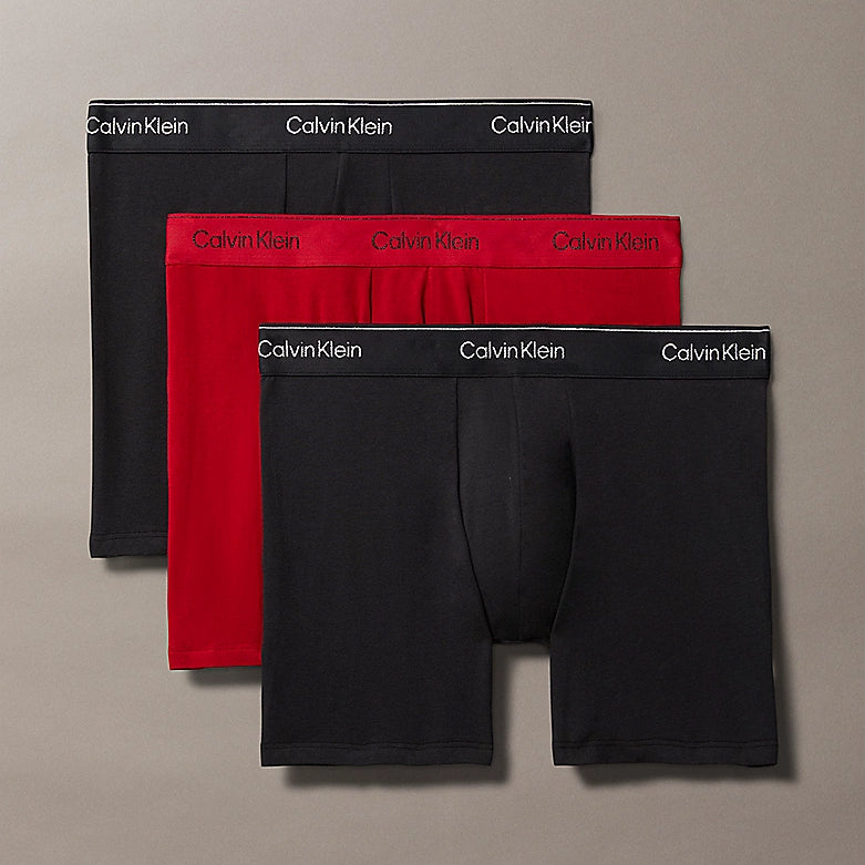 Calvin Klein MC HOLIDAY FASHION Mens 3 Pack Boxer Briefs Multicoloured