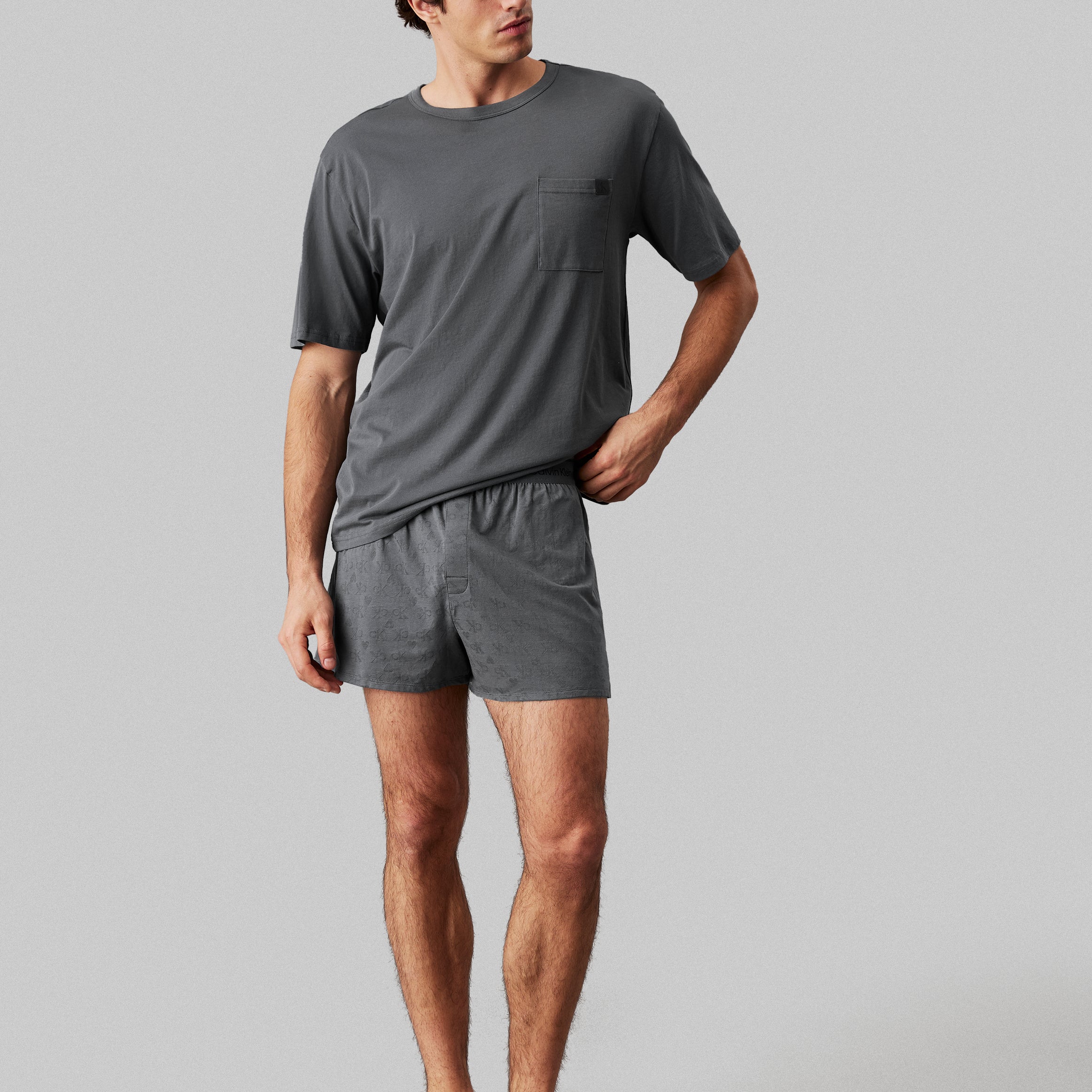 Calvin Klein MODERN COTTON VDAY Mens Boxer Set Turbulence