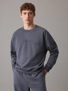 Calvin Klein COTTON FLEECE Mens Sweatshirt Turbulence / Ink