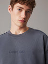Calvin Klein COTTON FLEECE Mens Sweatshirt Turbulence / Ink
