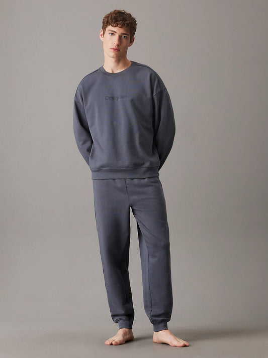 Calvin Klein COTTON FLEECE Mens Sweatshirt Turbulence / Ink