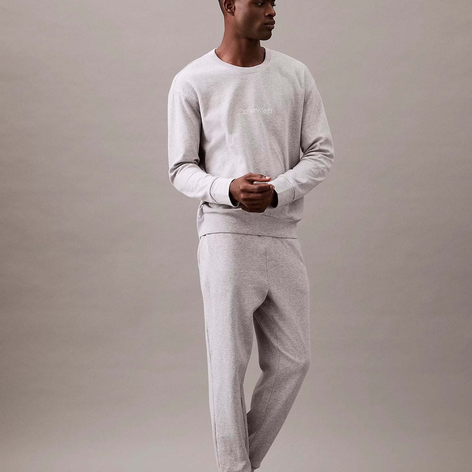 Calvin Klein MODERN TERRY Mens Sweatshirt Grey Heather