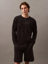 Calvin Klein MODERN TERRY Mens Sweatshirt Black