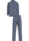 Calvin Klein COTTON POPLIN Mens Pyjama Set Steady Stripe Turbulence