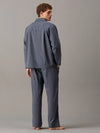 Calvin Klein COTTON POPLIN Mens Pyjama Set Steady Stripe Turbulence