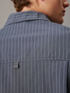 Calvin Klein COTTON POPLIN Mens Pyjama Set Steady Stripe Turbulence
