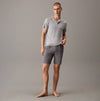 Calvin Klein ICON COTTON STRETCH  Mens Lounge Shorts Diamond Logo/Smoked Pearl