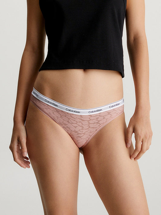 Calvin Klein LACE BIKINI Womens Bried Subdued