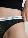 Calvin Klein LACE BIKINI Womens Bried Black