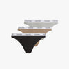 Calvin Klein MODERN LOGO Womens 3 Pack Low Rise Bikini Briefs Multicoloured