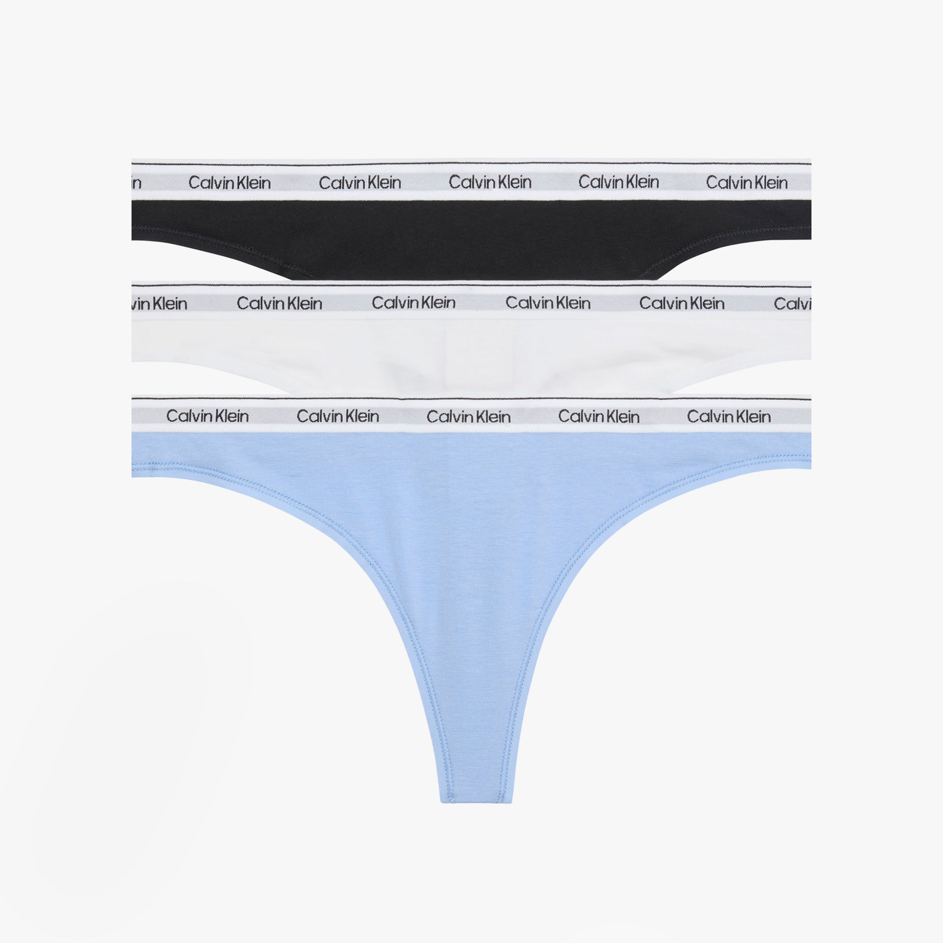 Calvin Klein Icon Cotton Modal Womens 3 Pack Thong Multi