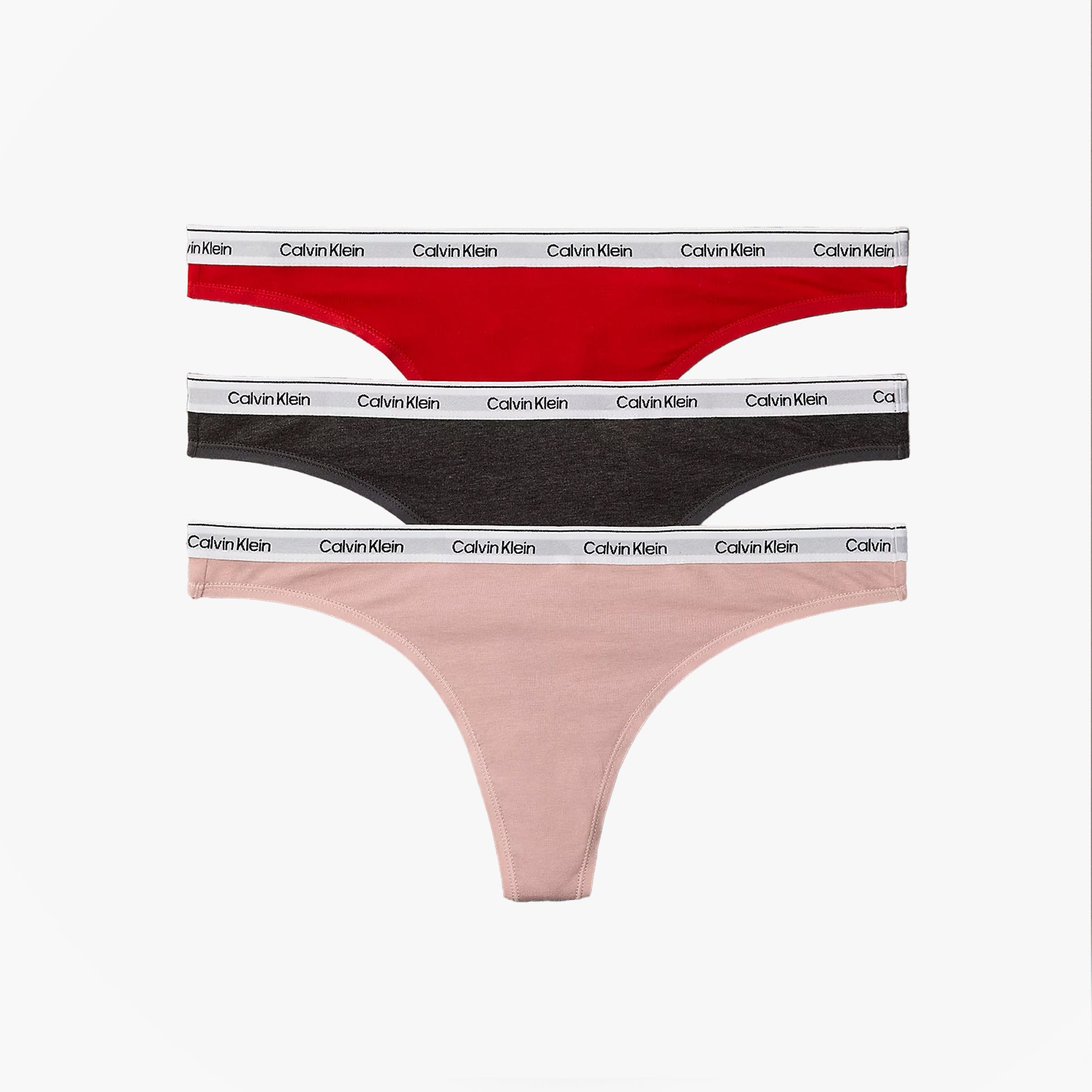 Calvin Klein THONG 3 PACK Womens Thong Multicoloured