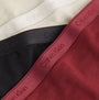 Calvin Klein MODERN LOGO HOLIDAY Womens 3 Pack Bikinis Multicoloured detail view showing waistband colors black, maroon, and white.