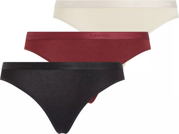 Calvin Klein MODERN LOGO HOLIDAY Womens 3 Pack Bikinis Multicoloured