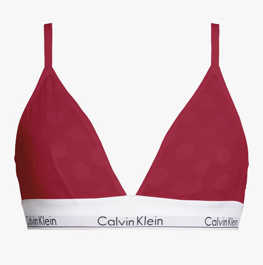 Calvin Klein UNLINED TRIANGLE XAT Womens Bra Rouge