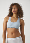 Calvin Klein MODERN SEAMLESS Womens Racerback Bralette Skyway Blue