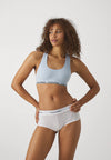 Calvin Klein MODERN SEAMLESS Womens Racerback Bralette Skyway Blue