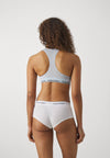 Calvin Klein MODERN SEAMLESS Womens Racerback Bralette Skyway Blue