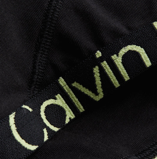 Calvin Klein UNLINED BRALETTE Womens Black Sunny Lime