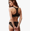 Calvin Klein LACE Unlined Bralette Womens Black