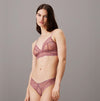 Calvin Klein CK INSTINCT Womens Unlined Triangle Vintage Pink