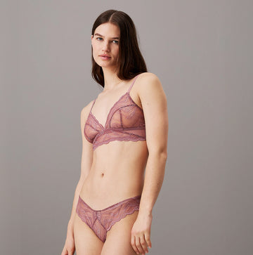Calvin Klein CK INSTINCT Womens Unlined Triangle Vintage Pink