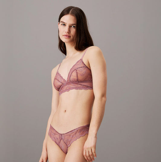 Calvin Klein CK INSTINCT Womens Unlined Triangle Vintage Pink