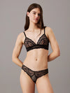 Calvin Klein CK INSTINCT Womens Triangle Bra Black