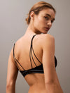 Calvin Klein TONAL LOGO COTTON Womens Bralette Black