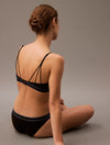 Calvin Klein TONAL LOGO COTTON Womens Bralette Black