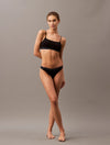 Calvin Klein TONAL LOGO COTTON Womens Bralette Black