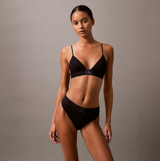 Calvin Klein CK ESTABLISHED Womens Thong Black
