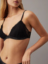 Calvin Klein MODERN LACE Womens Triangle Bra Black