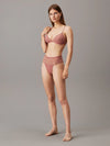 Calvin Klein MODERN LACE Womens Triangle Bra Red Grape