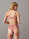 Calvin Klein ICON LACE Womens Tanga Red Grape