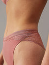 Calvin Klein ICON LACE Womens Tanga Red Grape