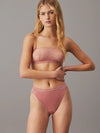 Calvin Klein ICON LACE Womens Tanga Red Grape